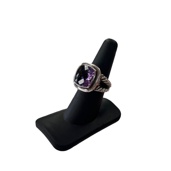 David Yurman Albion Ring 14mm Sterling Silver with Amethyst - Picture 1 of 7